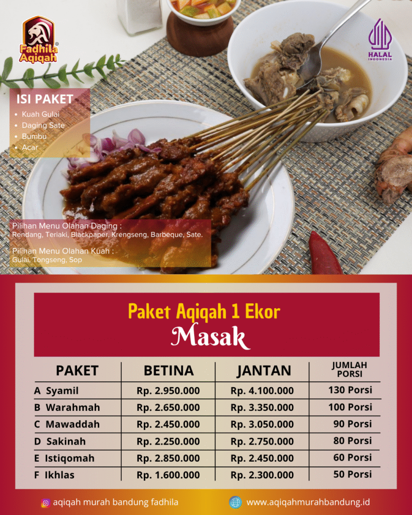 Jasa Aqiqah Bandung Murah selamethariadi.com