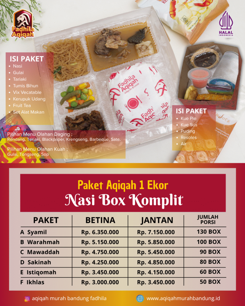 Jasa Aqiqah Bandung Murah selamethariadi.com
